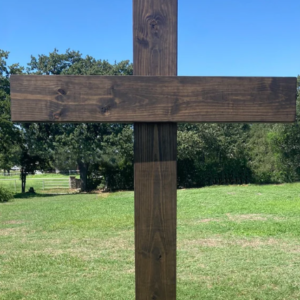 Dark Walnut Rustic Cross