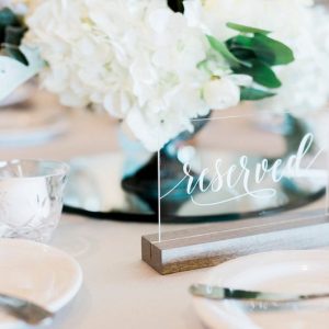 QC - Acrylic Reserved Sign