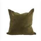 Olive Green Velvet Pillows