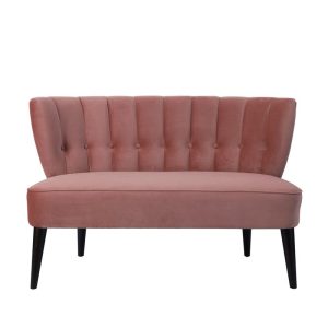 Mauve Velvet Loveseat