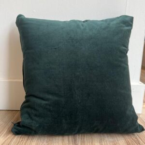 Forest Green Velvet Pillow