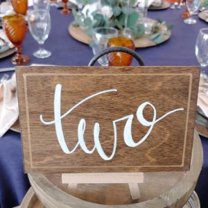 Wood Table Numbers