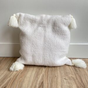 Ivory Tassel Pillow