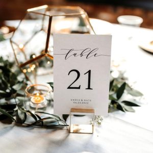 CUSTOM Table Number Stationery