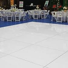 White Dance Floor - (Indoor Use Only) - 18'x18'