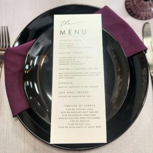 CUSTOM Menu Cards
