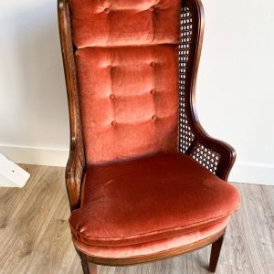 Rust Tall Back Vintage Chair