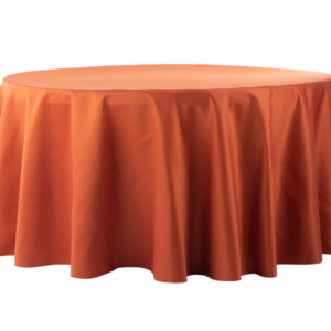 Burnt Orange Satin 132"