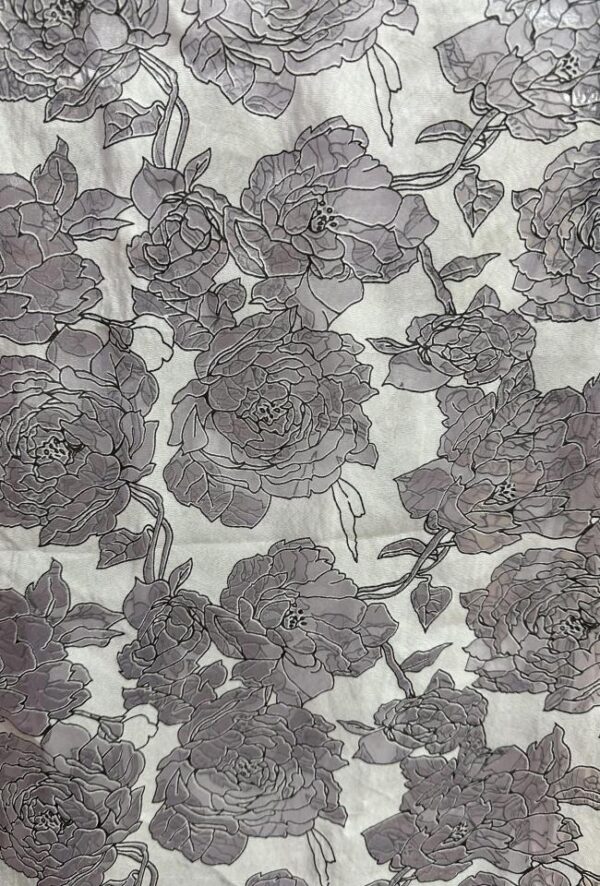 Purple Sheer Floral Print Runners