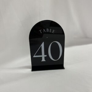QC - Black Acrylic Table Numbers