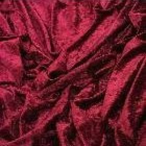 Burgundy Crushed Velvet 132" - Studio Display
