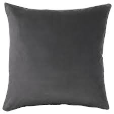 Charcoal Velvet Pillows - 20"x20"