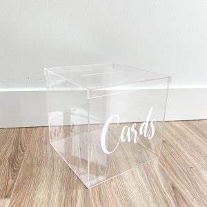 Clear Acrylic Card Box
