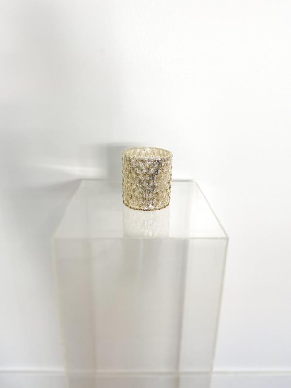 Champagne Hobnail Vases