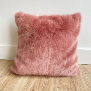 Mauve Fur Pillow