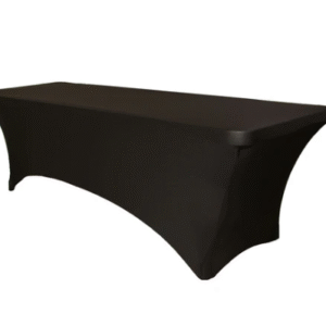Black Spandex 8ft Table Cover